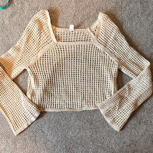Old Navy Cream Knit Sweater